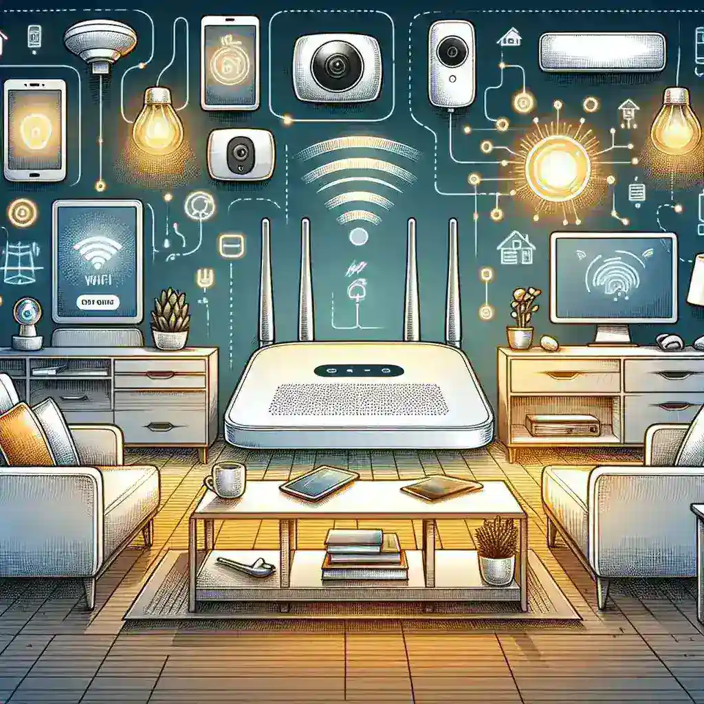 What are the advantages of using a WiFi 6 router in a smart home?