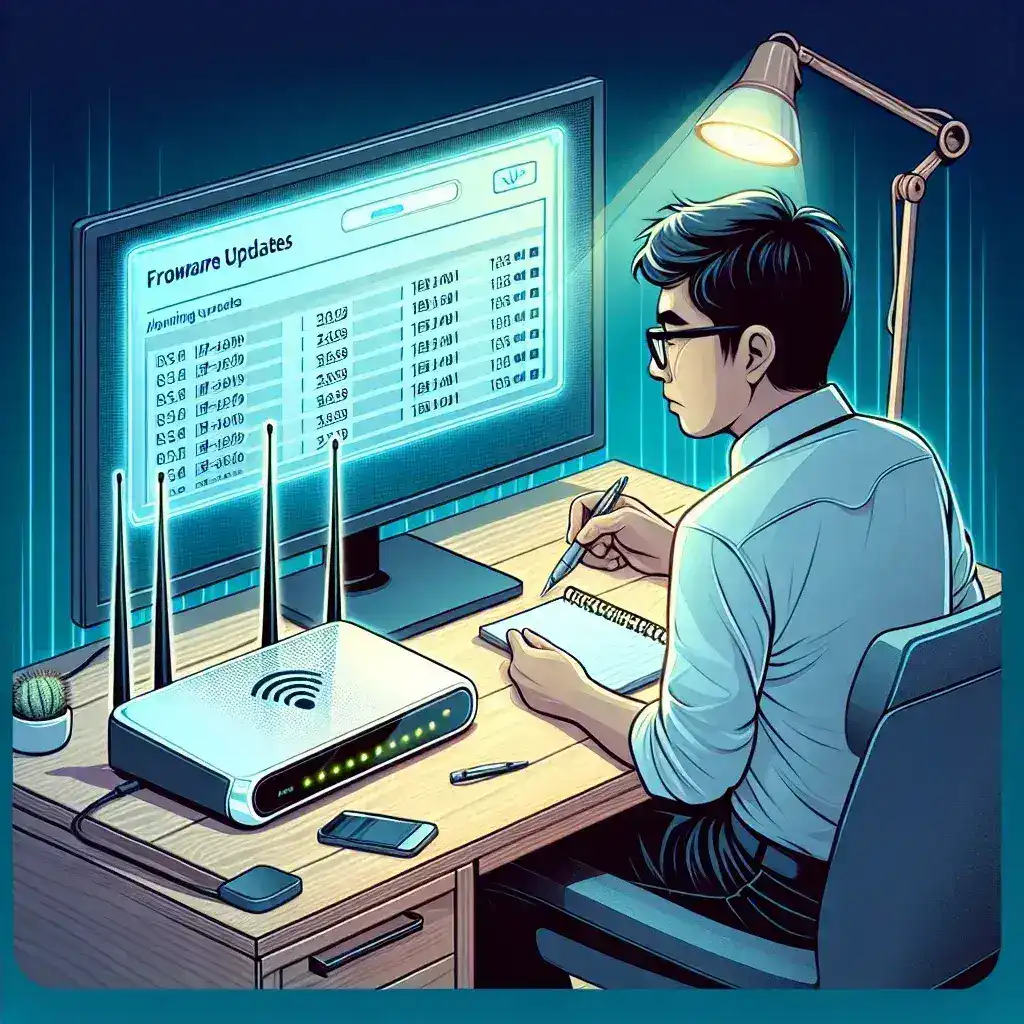 How do I check for firmware updates on my router?