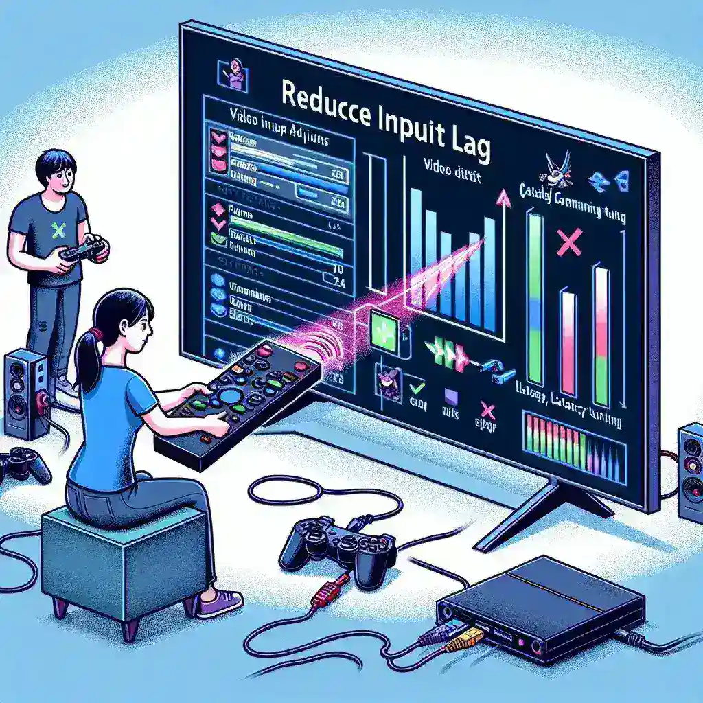 How do I reduce input lag on a plasma monitor?
