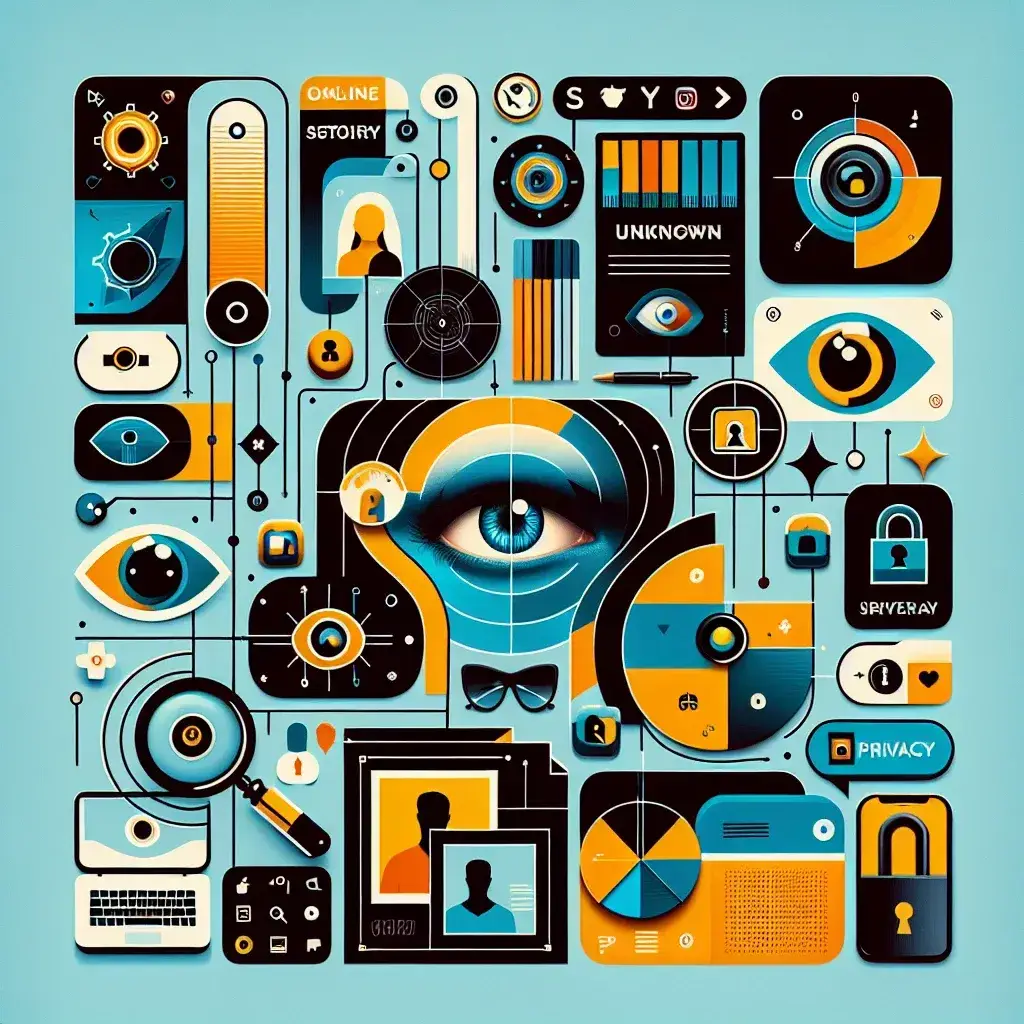 "Illustration showcasing various Instagram Story viewers with a focus on anonymous viewing and privacy tools, highlighting features and functionalities for users."